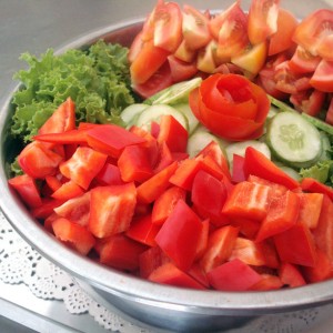 Unmixed Garden Salad